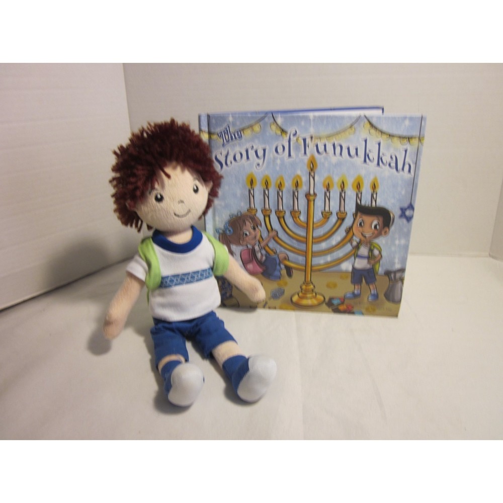 The Story of Funakkah Book With Doll Boy Plush Hanukkah Chanukah Hanuka 2014